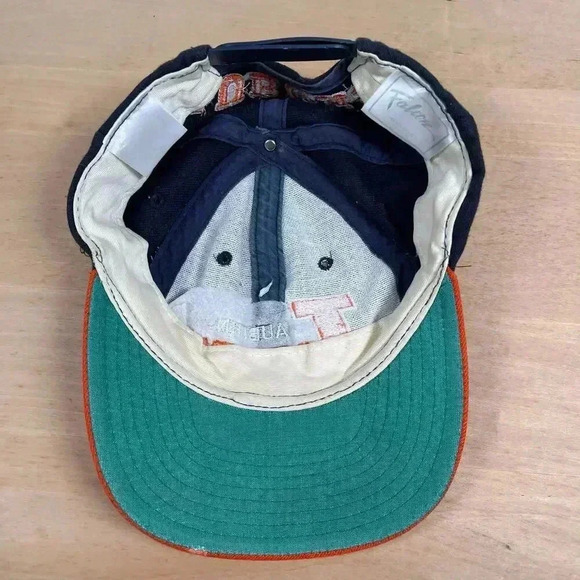 Vintage Auburn Tigers snapback hat orange and navy blue falcon tag - Picture 5 of 9